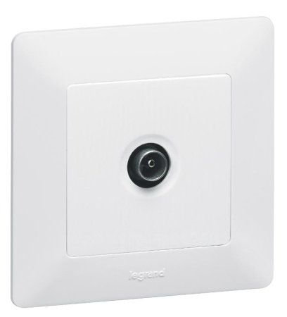 Valena LIFE DIY Белый Розетка TV проходная 1,5дБ/14дБ 0-2400 МГц. | 753461 | Legrand — фото