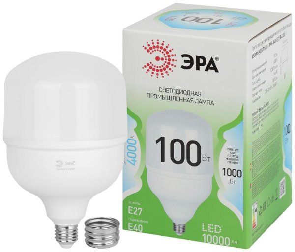 Лампа светодиодная  GREEN LINE LED POWER T140-100W-840-E27/E40 GL Е27/Е40 100 Вт колокол яркий белый свет | Б0067037 | ЭРА — фото