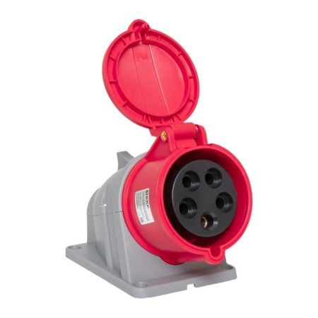 Розетка стационарная наружная 125 3Р+РЕ+N 32А 380В IP44 EKF PROXIMA | ps-125-32-380-PRO | EKF — фото