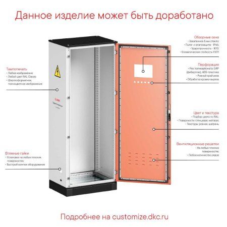 Комплект панелей цоколя, Ш/Г=1000 мм, В=100 мм, 1 кмп = 2 шт. | R5NFPB100 | DKC — фото