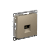 AtlasDesign Шампань Розетка компьютерная RJ45, механизм | ATN000583 | SE — фото