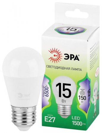 Лампа светодиодная GREEN LINE LED B35-15W-865-E27 GL E27 15 Вт свеча холодный свет | Б0067094 | ЭРА — фото