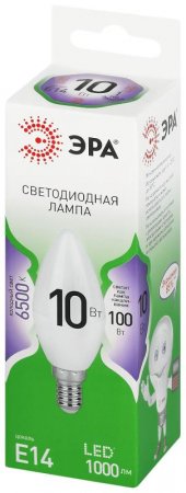 Лампа светодиодная  GREEN LINE LED B35-10W-865-E14 GL E14 10 Вт свеча холодный свет | Б0067095 | ЭРА — фото
