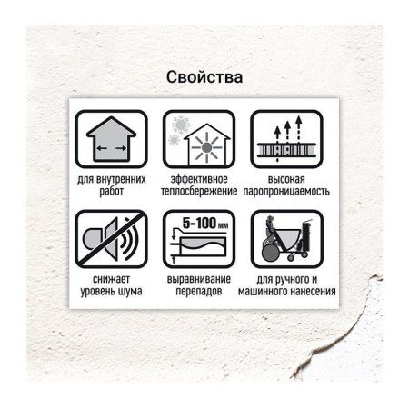 ЮНИС Штукатурка гипсовая Теплон белый (30кг) — фото