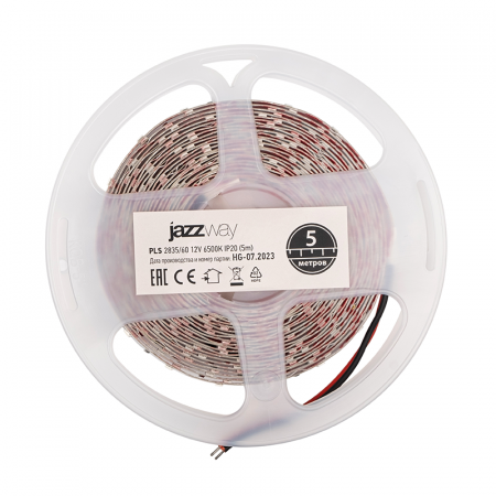 Лента светодиодная LED PLS 2835/60 6Вт 12В 6500К IP20 5м | 2858009 | Jazzway — фото