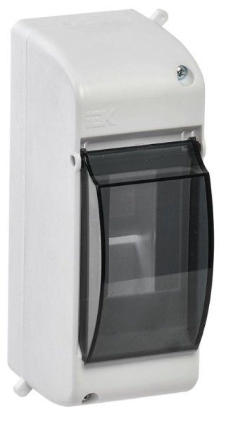 Щит на 2 модуля КМПн 2/2 146х59х83мм IP30 с прозрачной крышкой KREPTA 3 | MKP42-N-02-30-20 | IEK  ( аналог - UIM-KP72-N-02-20-K01 ) — фото
