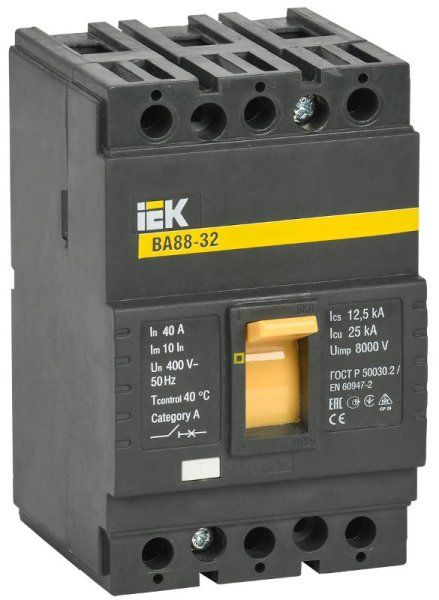 Авт. выкл. ВА88-32 3Р 40А 25кА | SVA10-3-0040 | IEK — фото