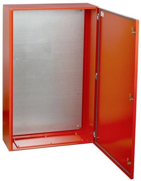 Щит с монтажной панелью ЩМП-6-0 IP54 У2 RAL 3020 (1200х750х300м) красный | IND-YKM40-06-54 | IEK — фото