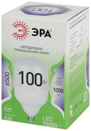 Лампа светодиодная  GREEN LINE LED POWER T140-100W-865-E27/E40 GL Е27/Е40 100 Вт колокол холодный свет | Б0067055 | ЭРА — фото