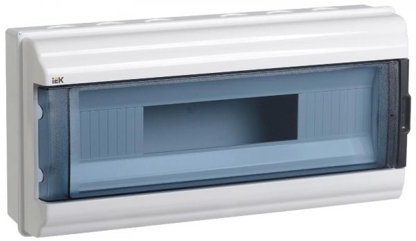 Корпус пластиковый навесной на 18 модулей КМПн-18 IP55 (198х398х108мм) KREPTA 5 | MKP72-N3-18-55 | IEK — фото