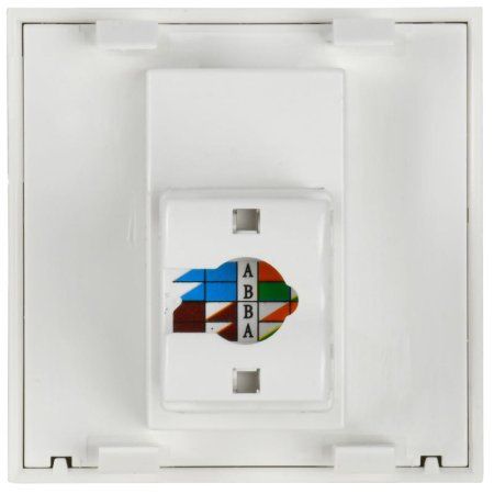 Розетка информационная RJ-45 UTP кат.5e, 2 модуля.  РКИ-20-00-П | CKK-40D-RI2-K01 | IEK — фото