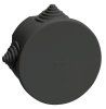 Коробка расп. КМ41237 D=75х40мм IP44 4 вв. черная  | UKO21-075-040-000-K02-44 | IEK — фото