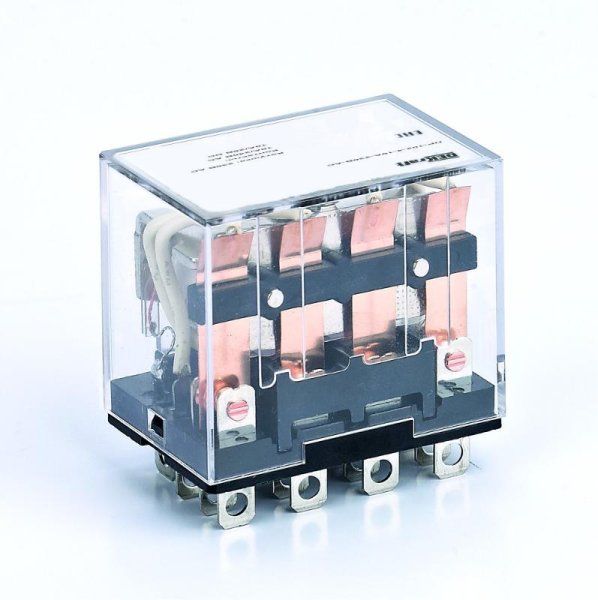 Реле промежуточное 4 конт. с LED инд. 10А 230В AC ПР-102 | 23949DEK | DEKraft — фото