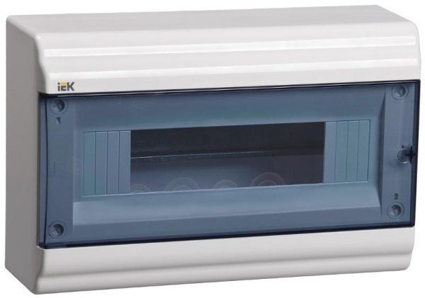 Корпус пластиковый навесной на 12 модулей ЩРН-П-12 IP41 (190х290х100мм) PRIME | MKP82-N-12-41-10 | IEK — фото