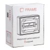 Щиток 8 мод настенный FRAME, белый, с тонированной дверцей, с 1 шиной PEN на 8 отв. | F08W1WD | DKC — фото