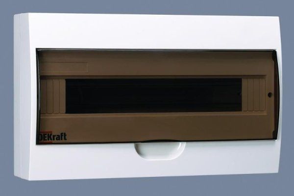 Корпус пластиковый навесной 18 модулей, IP41, ЩРН-П-18 | 31012DEK | DEKraft