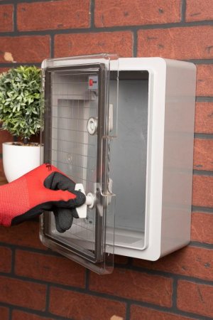 Щит пластиковый с монтажной платой прозрачная дверь (ВхШхГ) 350х250х150 мм IP65 PROxima | PBT65MP002 | EKF — фото