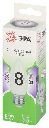 Лампа светодиодная  GREEN LINE LED B35-8W-865-E27 GL E27 8 Вт свеча холодный свет | Б0067136 | ЭРА — фото