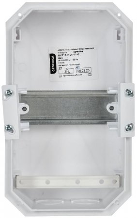 Бокс ЩРВ-П-4 модуля встраиваемый пластик IP41 (222х136х92мм) | MKP12-V-04-41-G | GENERICA — фото