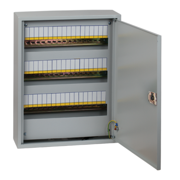 Щит распределительный навесной ЩРН-54 (ВхШхГ) 480х400х120мм IP31 PROxima пласт. замок  | mb21-54n | EKF — фото