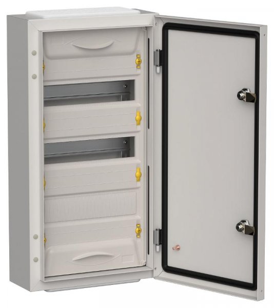 TITAN 5 Корпус металлический ЩРн-36 (1х36) 585х310х140 IP54 серый  | TI5-50-N-036-54-7035 | IEK — фото