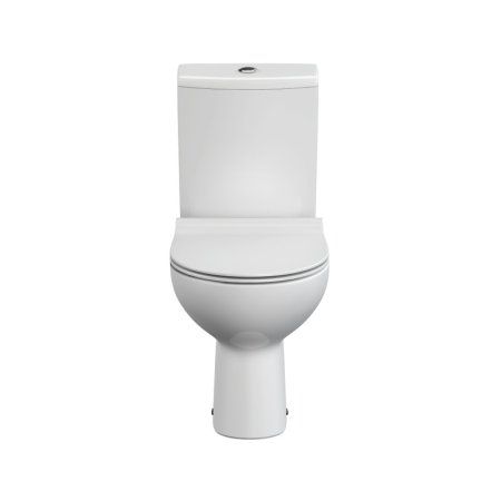 ЦЕРСАНИТ Унитаз-компакт Нейче Slim безободк. гор. вып., бачок с 2-ур.арм, сид. дюропл. МЛ, с крепл. — фото