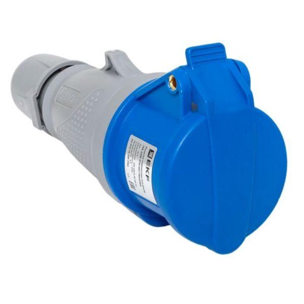 Розетка переносная 213 2Р+РЕ 16А 220В IP44 EKF PROXIMA | ps-213-16-220-PRO | EKF — фото