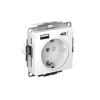 AtlasDesign Белый Розетка 16А с 2 USB A+C, механизм | ATN000132 | SE — фото