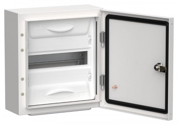 TITAN 5 Корпус металлический ЩРн-12 (1х12) 335х310х140 IP54 белый | TI5-50-N-012-54 |  IEK — фото