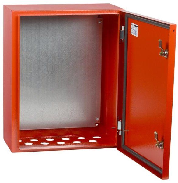 Щит с монтажной панелью ЩМП-1-0 У2 IP54 RAL 3020 (395х310х220мм) красный | IND-YKM40-01-54 | IEK — фото