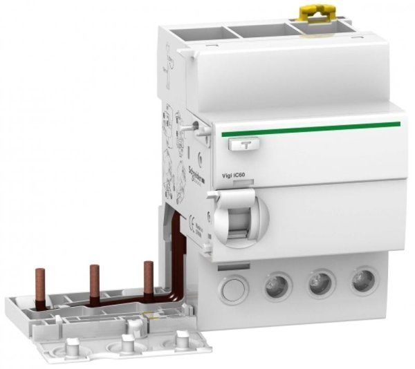 Блок дифференциальной защиты VIGI iC60 3П 63A 30mA A-ТИП | A9V51363 | Schneider Electric — фото