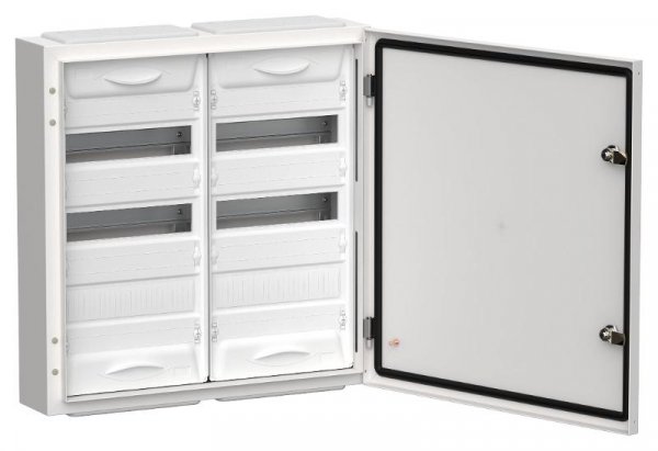 TITAN 5 Корпус металлический ЩРн-72 (2х36) 585х570х140 IP54 белый | TI5-50-N-2X036-54 |  IEK — фото