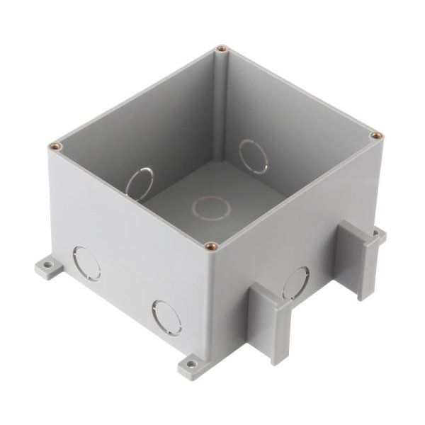 BOX/2+2ST66 Коробка для люков в пол на 2 поста (45х45)+2 модуля (45х22,5) (70025), пластик | 70125 | Ecoplast