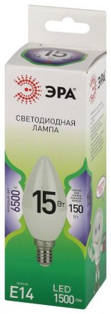 Лампа светодиодная GREEN LINE LED B35-15W-865-E14 GL E14 15 Вт свеча холодный свет | Б0067091 | ЭРА — фото