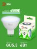 Лампа светодиодная  GREEN LINE LED MR16-6W-865-GU5.3 GL GU5.3 6 Вт софит холодный свет | Б0067080 | ЭРА — фото