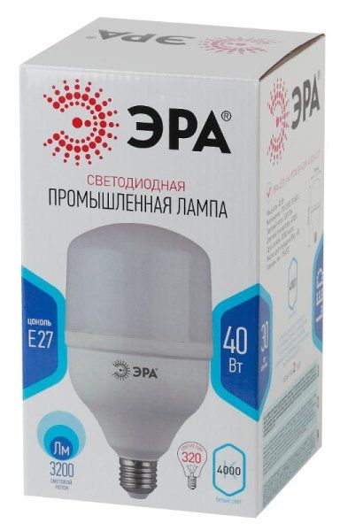 Лампа светодиодная LED 40Вт T120 Е27 220В 4000К smd POWER | Б0027005 | ЭРА — фото