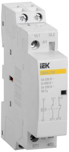 Контактор модульный КМ20-11М AC IEK | MKK11-20-11 | IEK