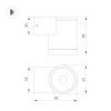 Светильник LGD-RAY-WALL-R65-9W Day4000 (GR, 23 deg, 230V) (Arlight, IP65 Металл, 3 года) | 044852 | Arlight — фото