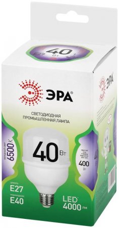 Лампа светодиодная  GREEN LINE LED POWER T80-40W-865-E27/E40 GL E27/E40 40 Вт колокол холодный свет | Б0067048 | ЭРА — фото