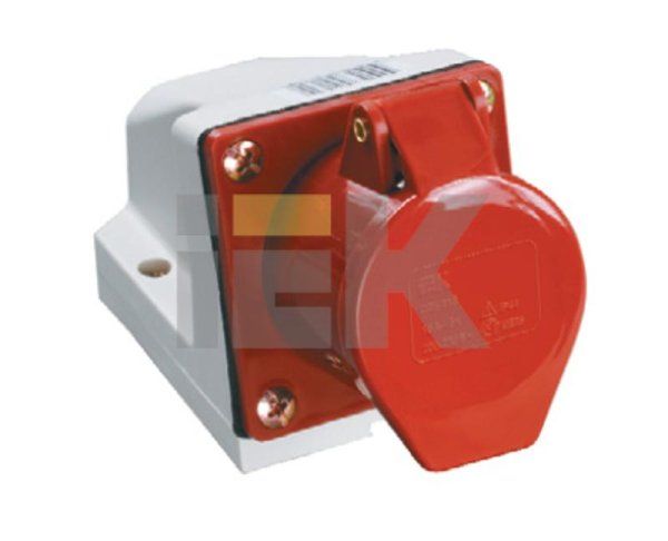 Розетка 114 стационарная 3Р+РЕ 16А 380В IP44 | PSR12-016-4 | IEK — фото