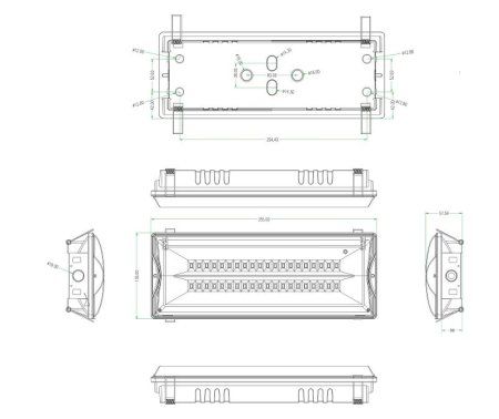 Светильник аварийного освещения непостоянный светодиодный DPA-301-0-65 40LED 3ч IP65 NiCD | Б0044405 | ЭРА — фото