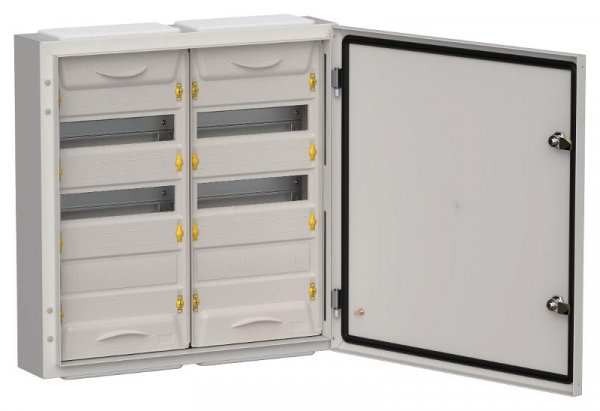 TITAN 5 Корпус металлический ЩРн-72 (2х36) 585х570х140 IP54 серый  | TI5-50-N-2X036-54-7035 | IEK — фото