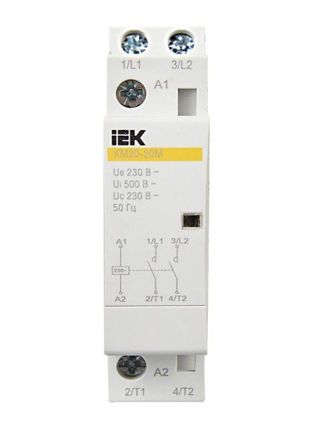 Контактор модульный КМ20-20М AC | MKK11-20-20 | IEK — фото