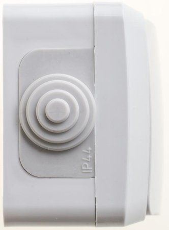 Этюд Серый О/У Выключатель 1-клавишный IP44 | BA10-041C | SE — фото