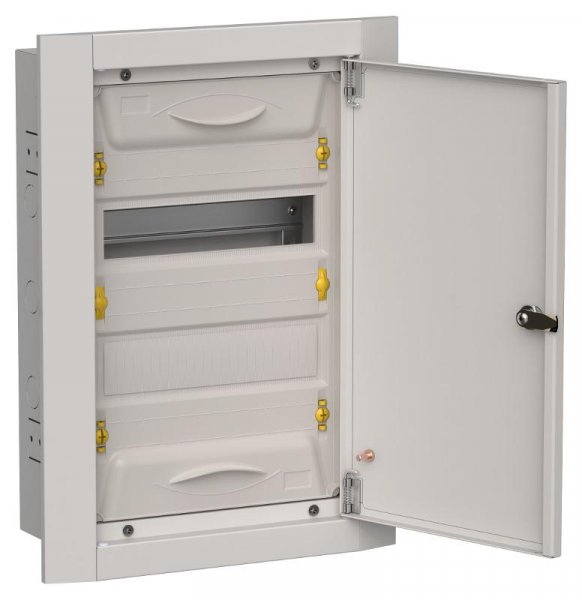 TITAN 5 Корпус металлический ЩРв-24 (1х24) 505х365х130 IP31 серый | TI5-50-V-024-31-7035 | IEK — фото