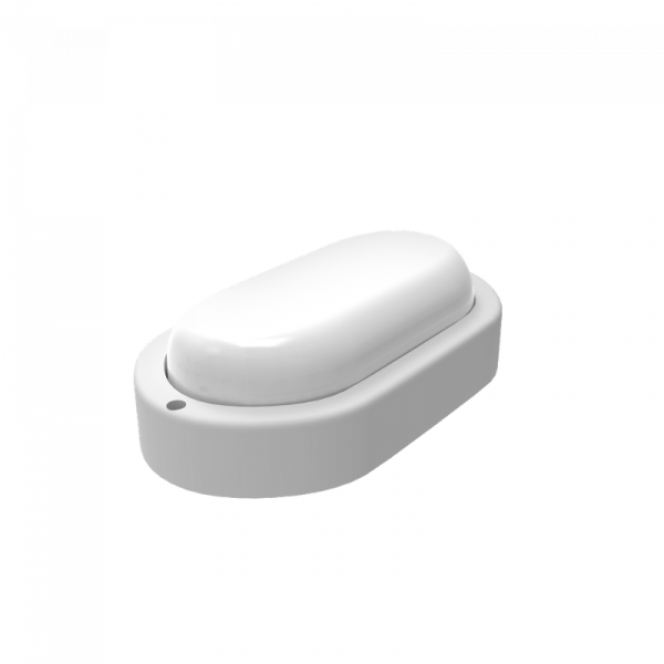 Светильник светодиодный ЖКХ  BASIC овал 8W 760lm 4000K 220-240V IP65 160*90*46мм белый LED 1/40 | 161418208B | Gauss — фото