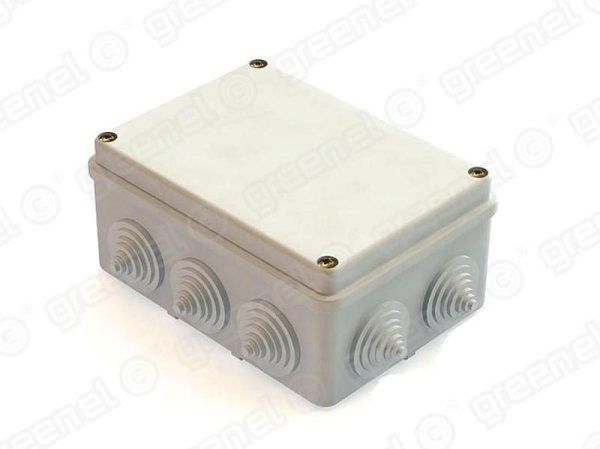 Коробка распределительная для о/п 150х110х70 10 гермовводов IP55 | GE41242 | GREENEL — фото