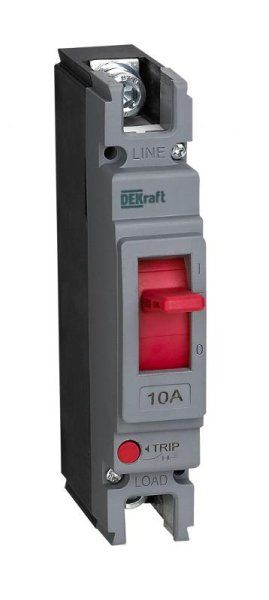 Силовой авт. выкл. 1P 10A 20кА | 28000DEK | DEKraft