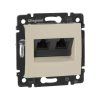 Valena Сл. кость Розетка комп(RJ45) 2-ая 5 кат.крепление винт с лапками | 774131 | Legrand — фото
