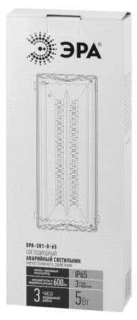 Светильник аварийного освещения непостоянный светодиодный DPA-301-0-65 40LED 3ч IP65 NiCD | Б0044405 | ЭРА — фото